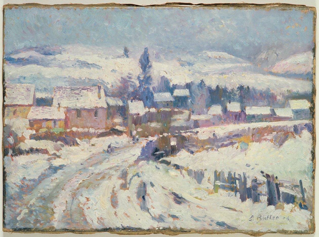 Kar Altında Köy, 1906 by Theodore Earl Butler