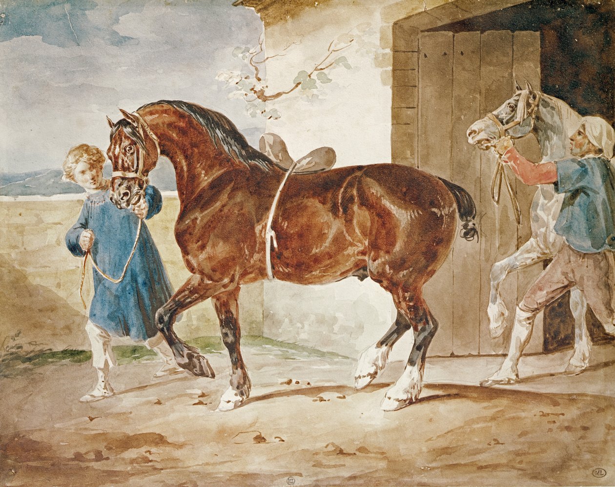 Ahırdan Ayrılmak by Theodore Gericault