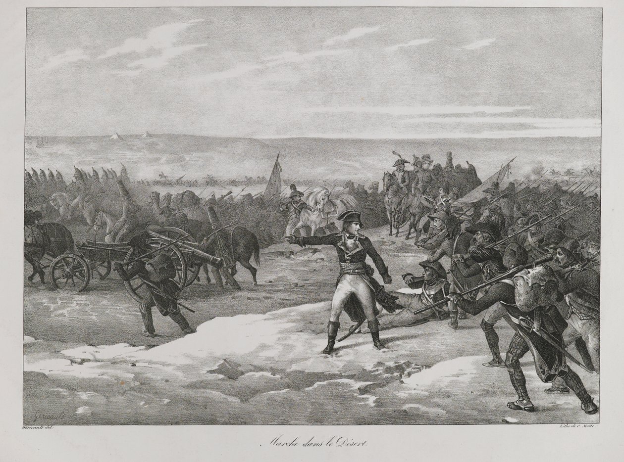 Çölde Mart, 1823 by Theodore Gericault