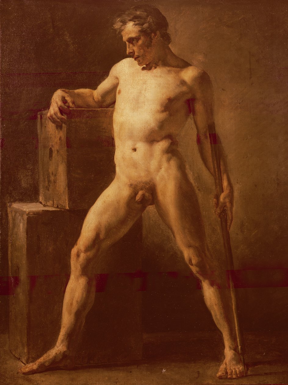 Erkek Akademisi by Theodore Gericault