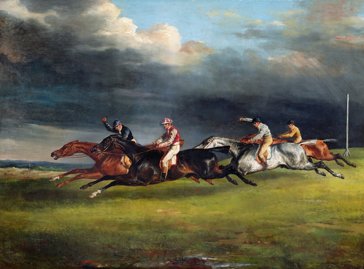 Epsom Derbisi, 1821 by Theodore Gericault