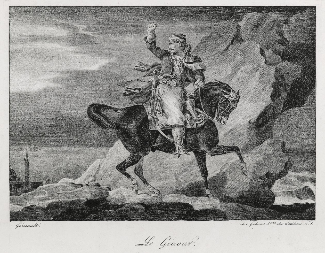 Giaour, 1820 by Theodore Gericault