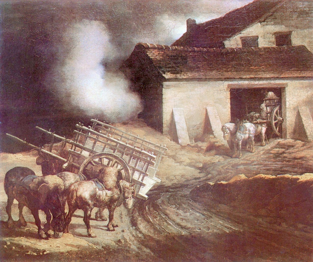 Alçı Fırını by Theodore Gericault