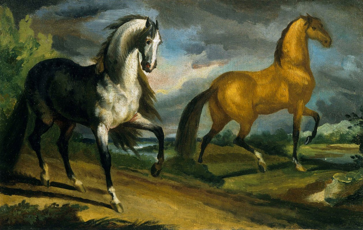 İki at by Theodore Gericault