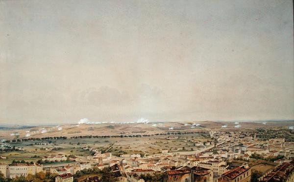 Toulouse Muharebesi, 10 Nisan 1814 (kağıt üzerinde wc) by Theodore Jung