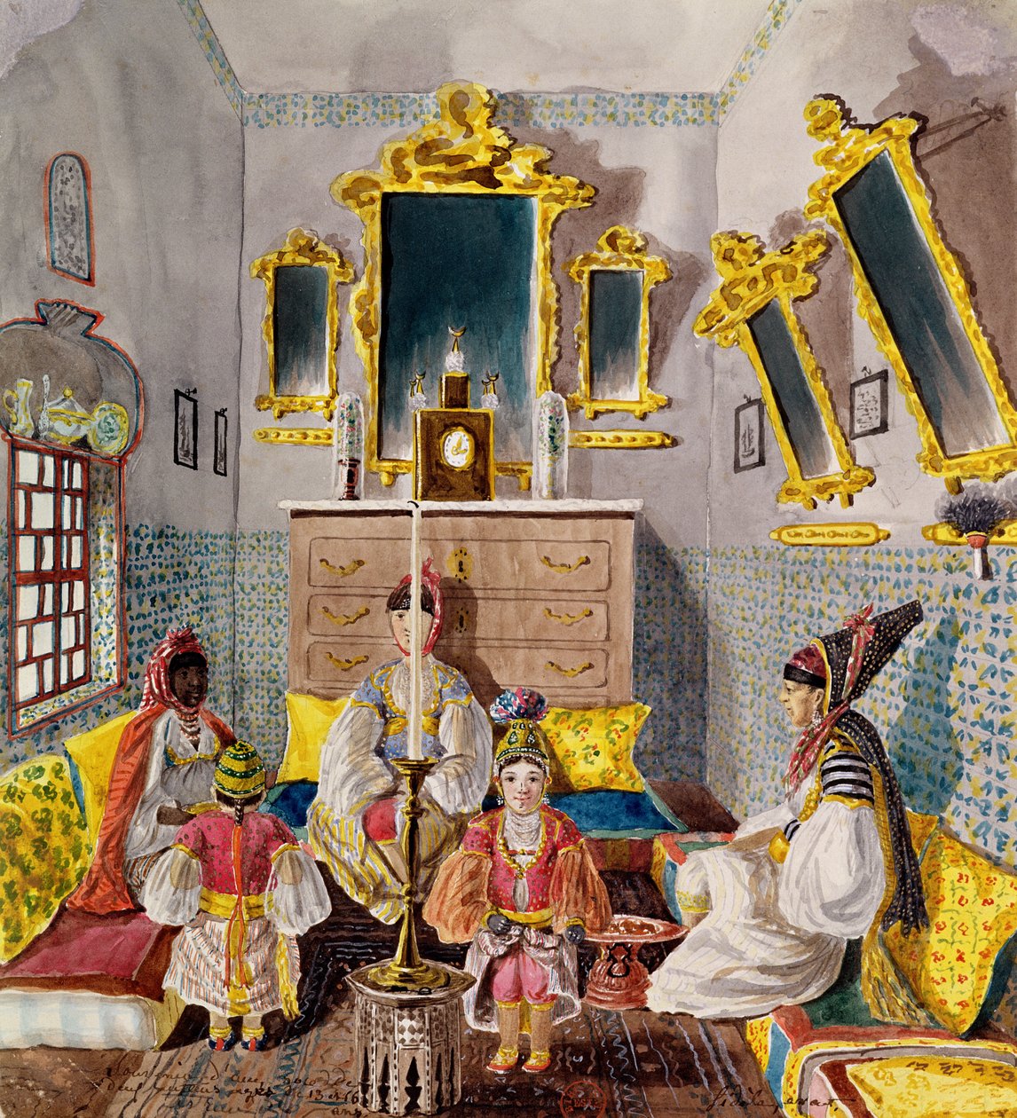 Cezayir İçişleri, c.1835 by Theodore Leblanc