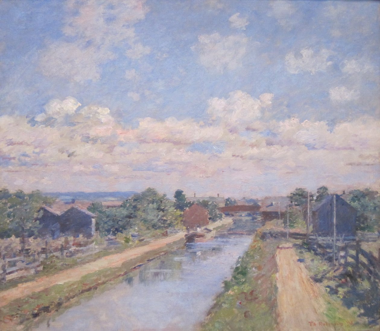 Port Ben, Delaware ve Hudson Kanalı by Theodore Robinson