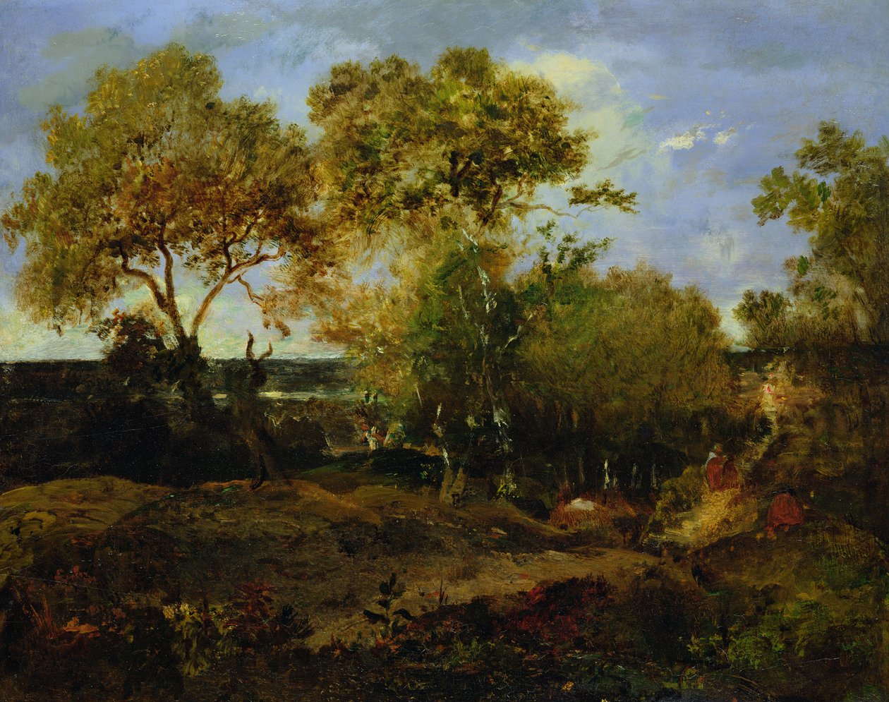 Sonbaharın Sonu by Pierre Etienne Theodore Rousseau