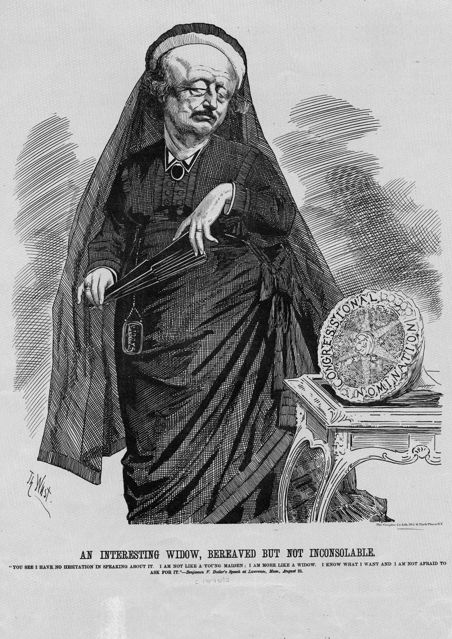 İlginç bir dul: yasını kaybetmiş ama teselli edilemez değil, Graphic Co. Lith, New York, 1876 by Theodore Wust