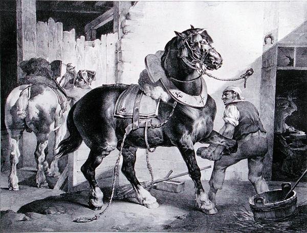 Forge (lito) by Theodore (after) Gericault