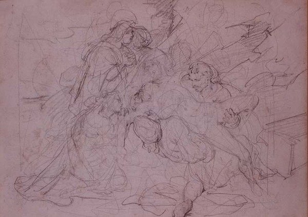 Haçtan iniş (çizim) by Theodore (attr. to) Gericault