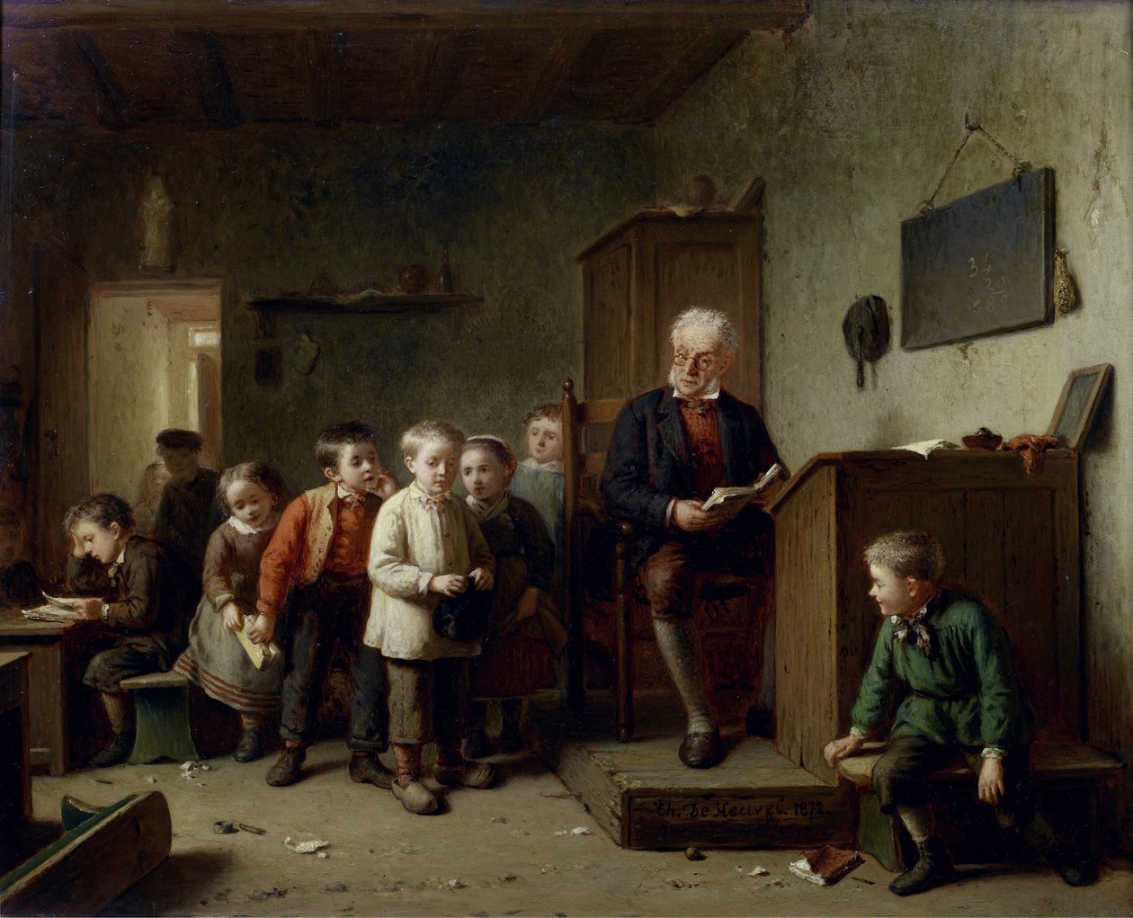 sınıf, 1872 by Theodore Bernard de Heuvel