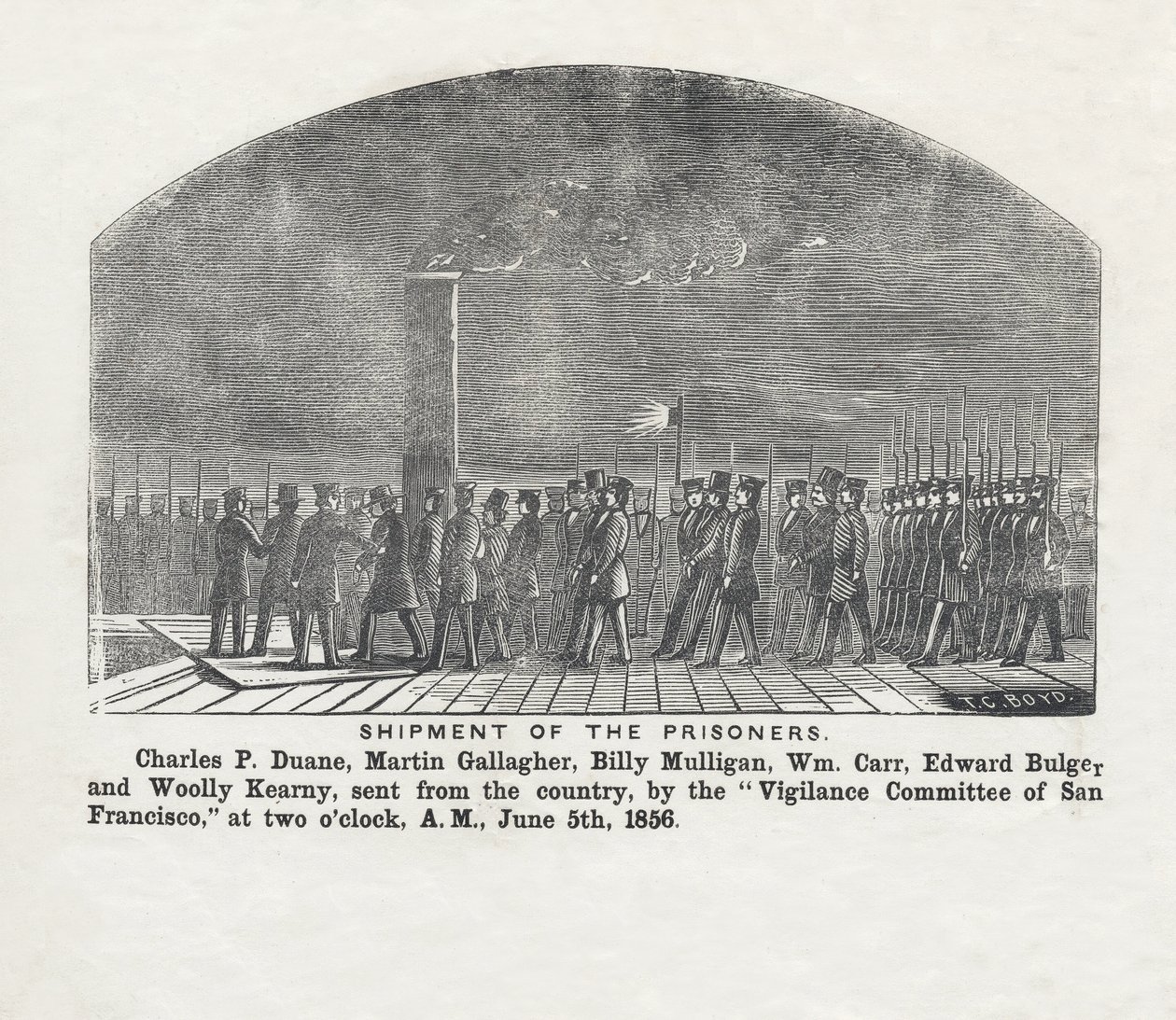 Mahkumların Sevkiyatı, pub. 1856 by Theodore C. Boyd