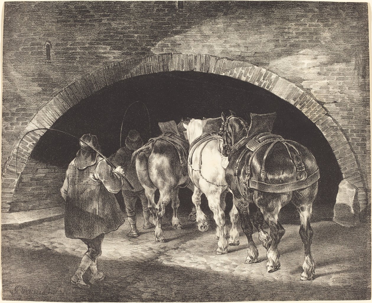 Adelphi İskelesi by Theodore Gericault