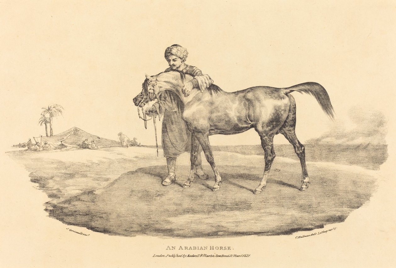Bir Arap Atı by Theodore Gericault