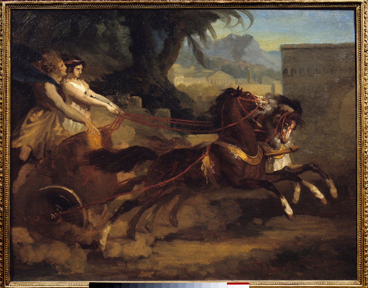 Antik tank yarışı Boyama Theodore Gericault (1791-1824) 1808 dim.0,63x0,79 m Rouen, Musee des Beaux Arts by Theodore Gericault