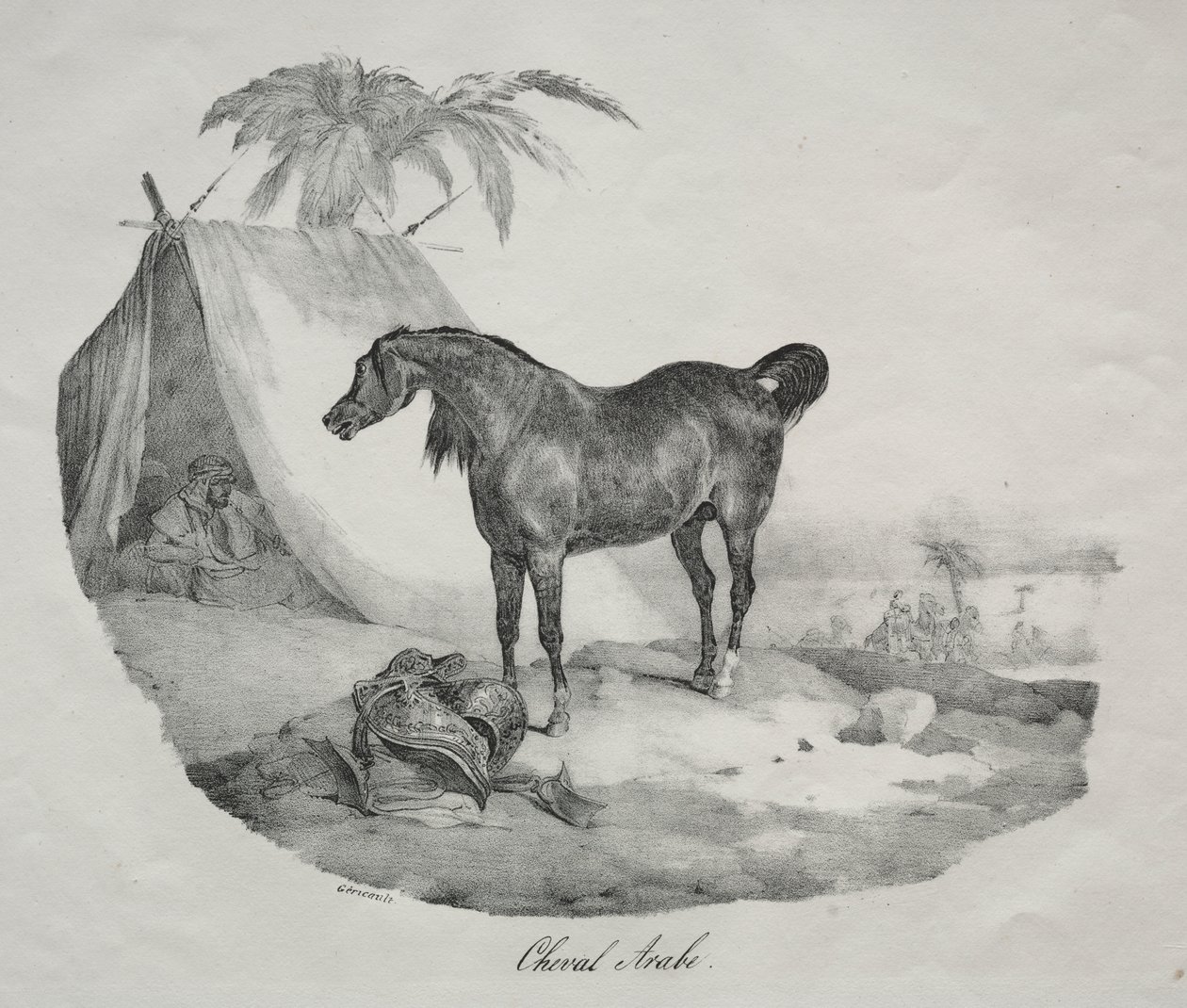 Arap atı by Theodore Gericault