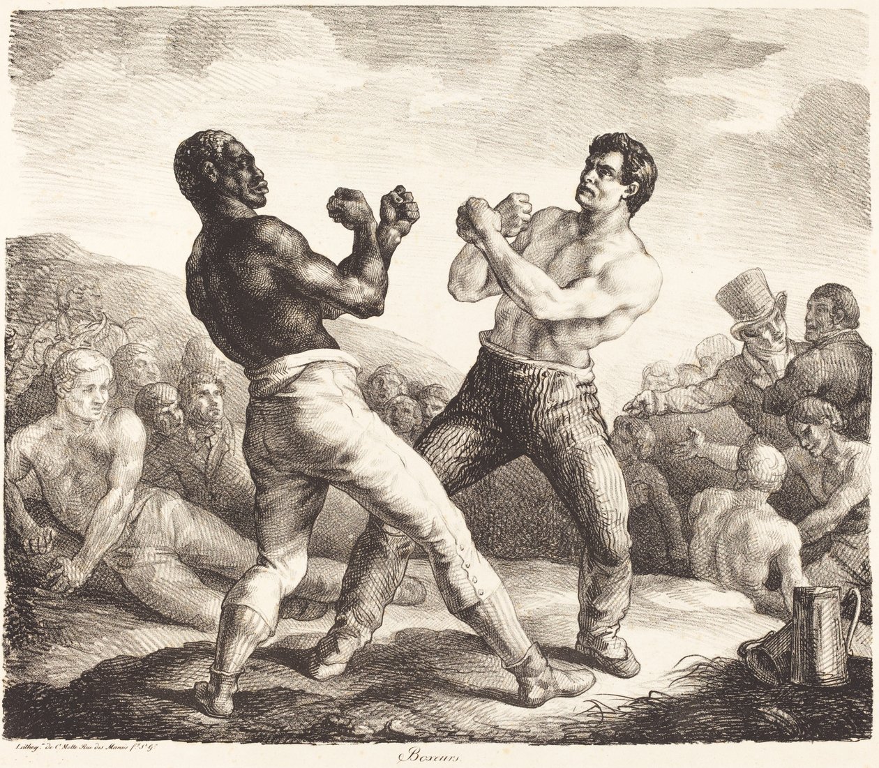 Boksörler (Boksörler) by Theodore Gericault