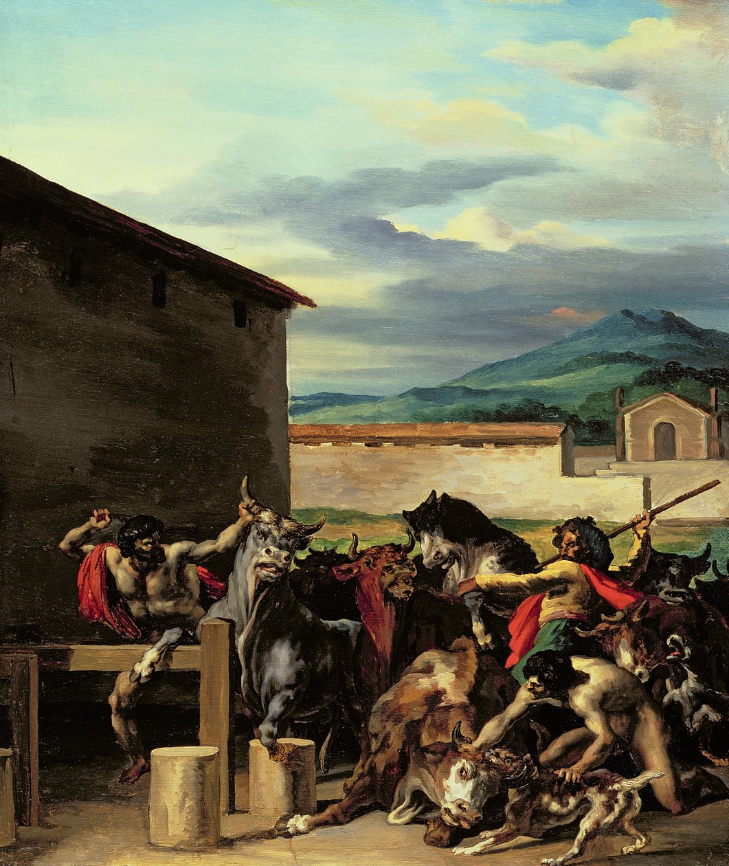 Sığır pazarı by Theodore Gericault