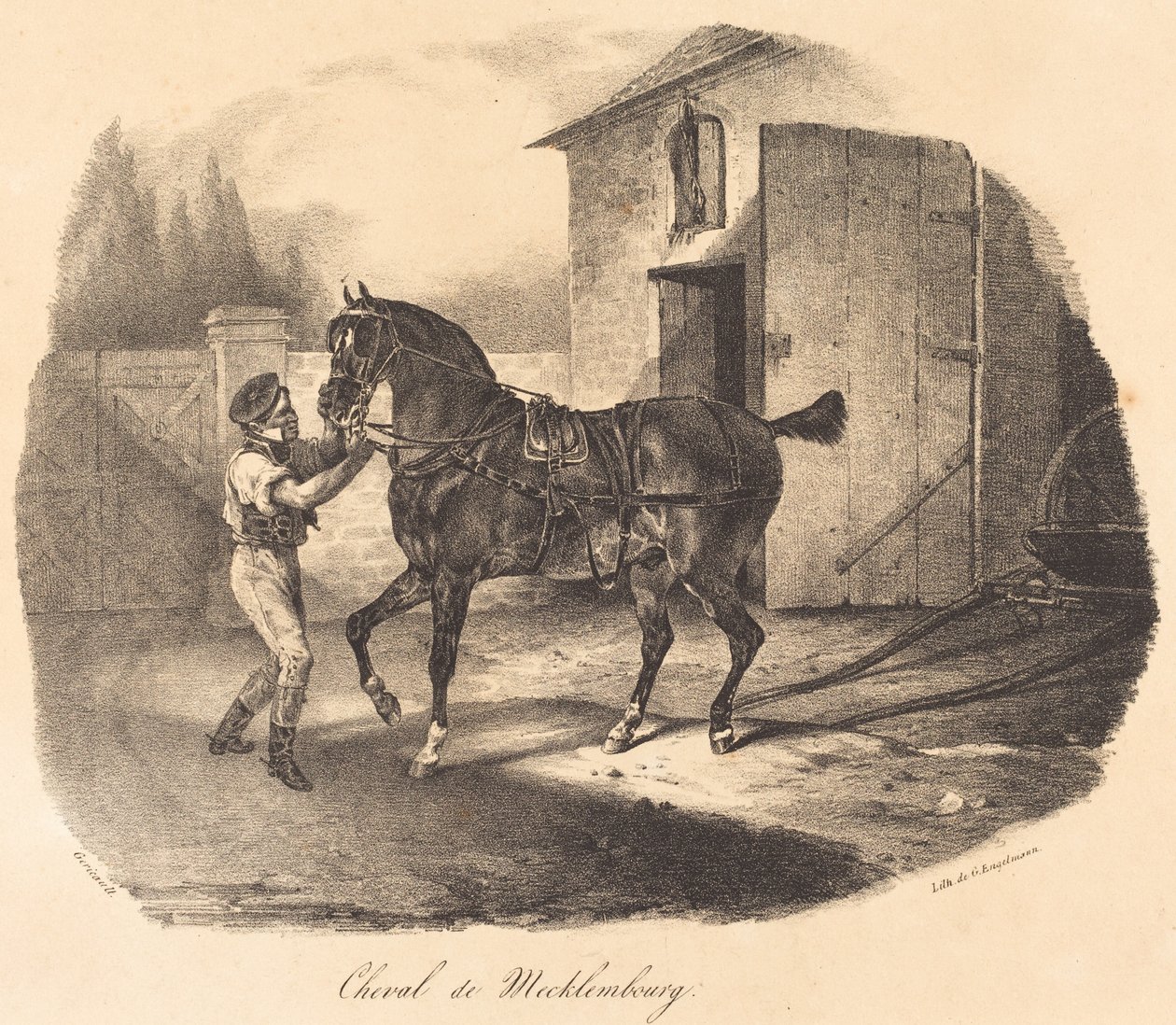 Mecklenburg atı by Theodore Gericault
