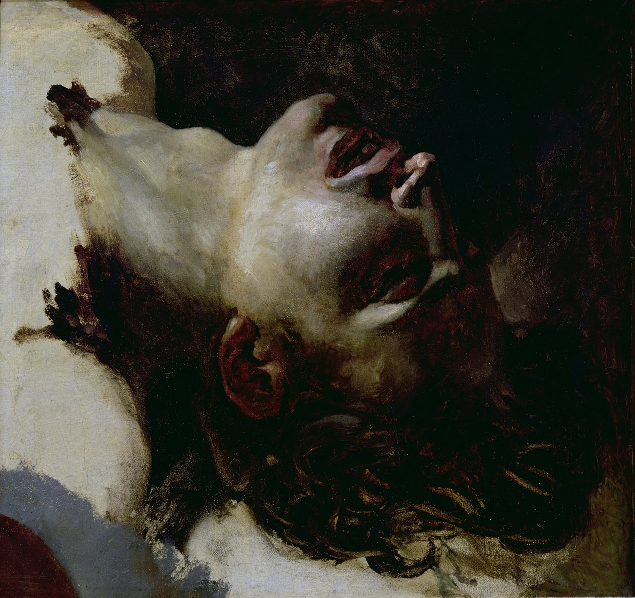 Head of a Dead Young Man, before 1819  by Theodore Gericault