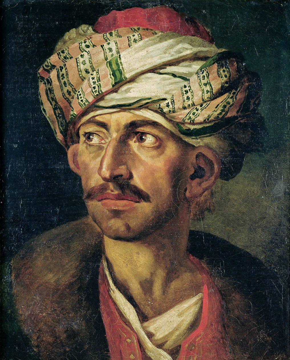 Mustafa Olduğu Tahmin Edilen Doğulu veya Portrenin Başı, 1819-21 dolayları by Theodore Gericault