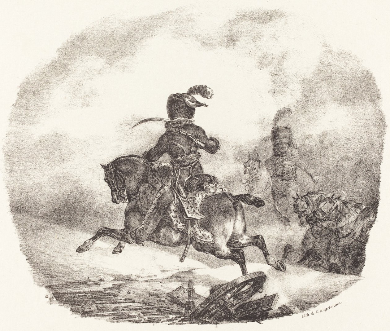 İmparatorluk Muhafızlarının Hafif Topçu Subayı by Theodore Gericault