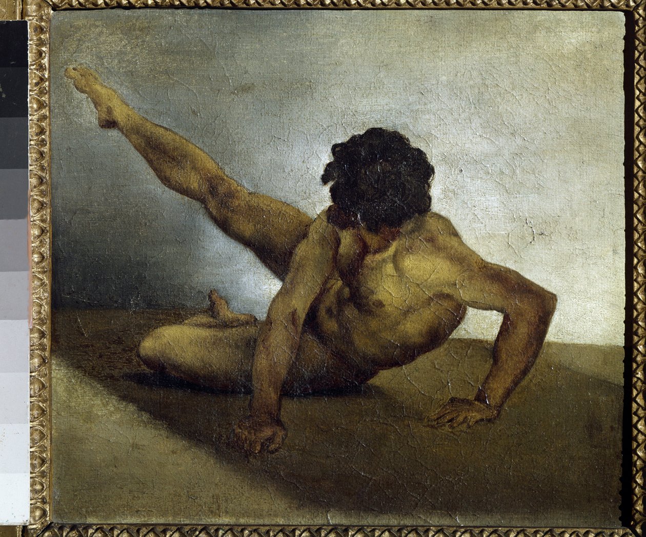 Çıplak Adam Yerde Dönüyor - Tuval Üzerine Yağlıboya by Theodore Gericault