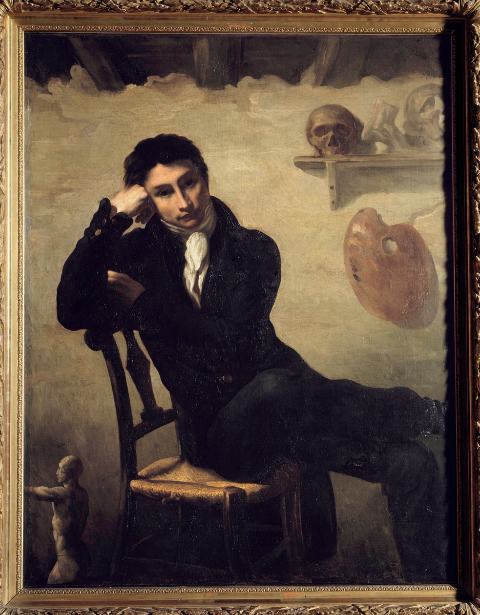 Stüdyosunda bir sanatçının portresi Resim Theodore Gericault (1791-1824) 19. yüzyıl Güneşi. 1,47x1,14 m. by Theodore Gericault