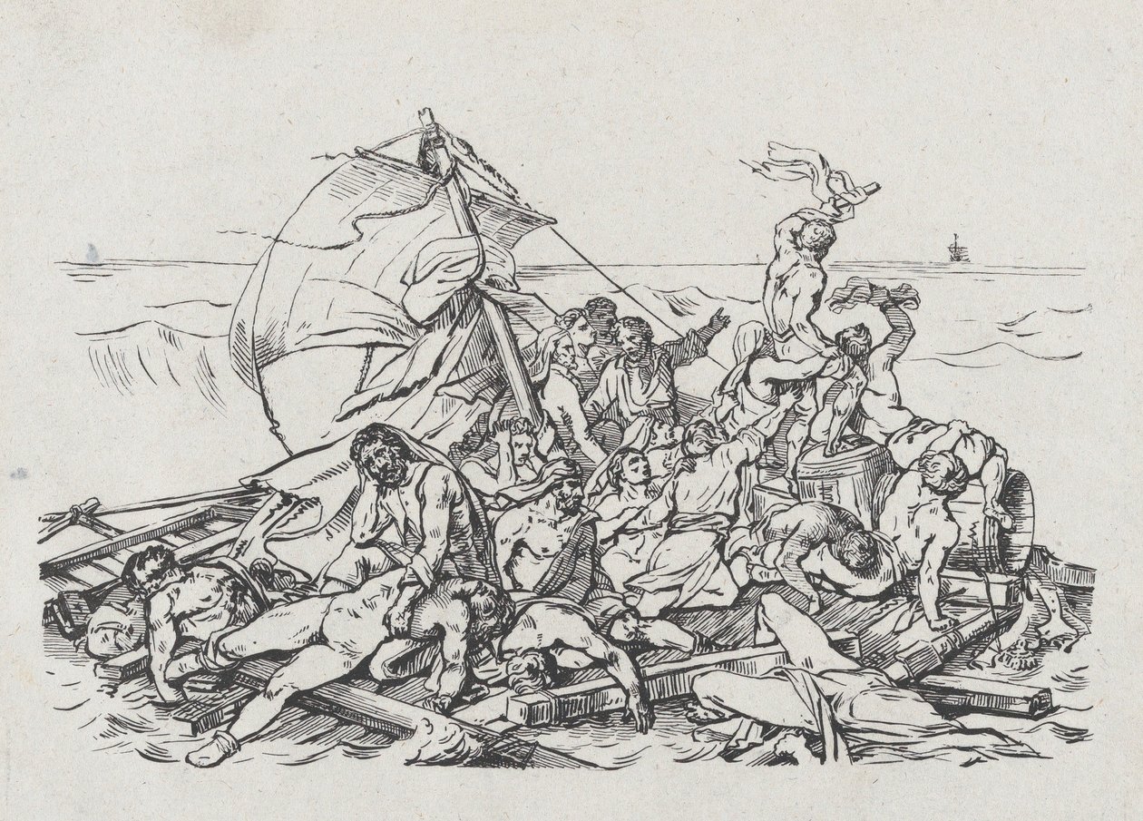 Meduse Gemisi Batığı, 1820 by Theodore Gericault