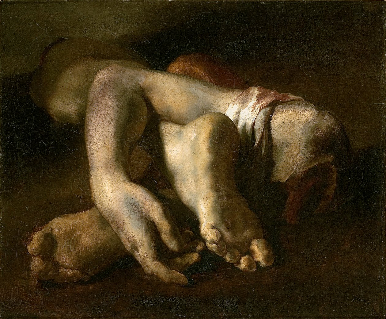 Ayaklar ve Eller Çalışması, c.1818-19 by Theodore Gericault