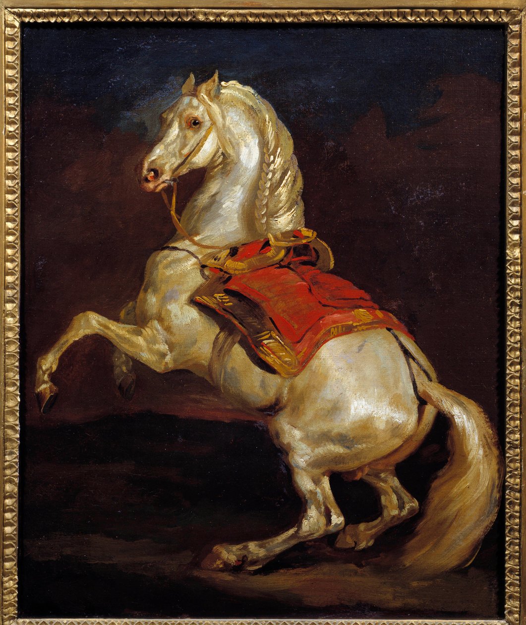 Tamerlan atı. Theodore Gericault'un (1791-1824) tablosu by Theodore Gericault
