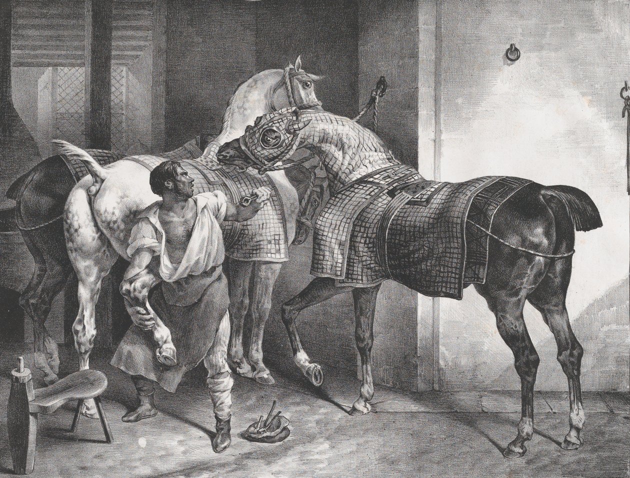İngiliz Demirci, 1822. by Theodore Gericault