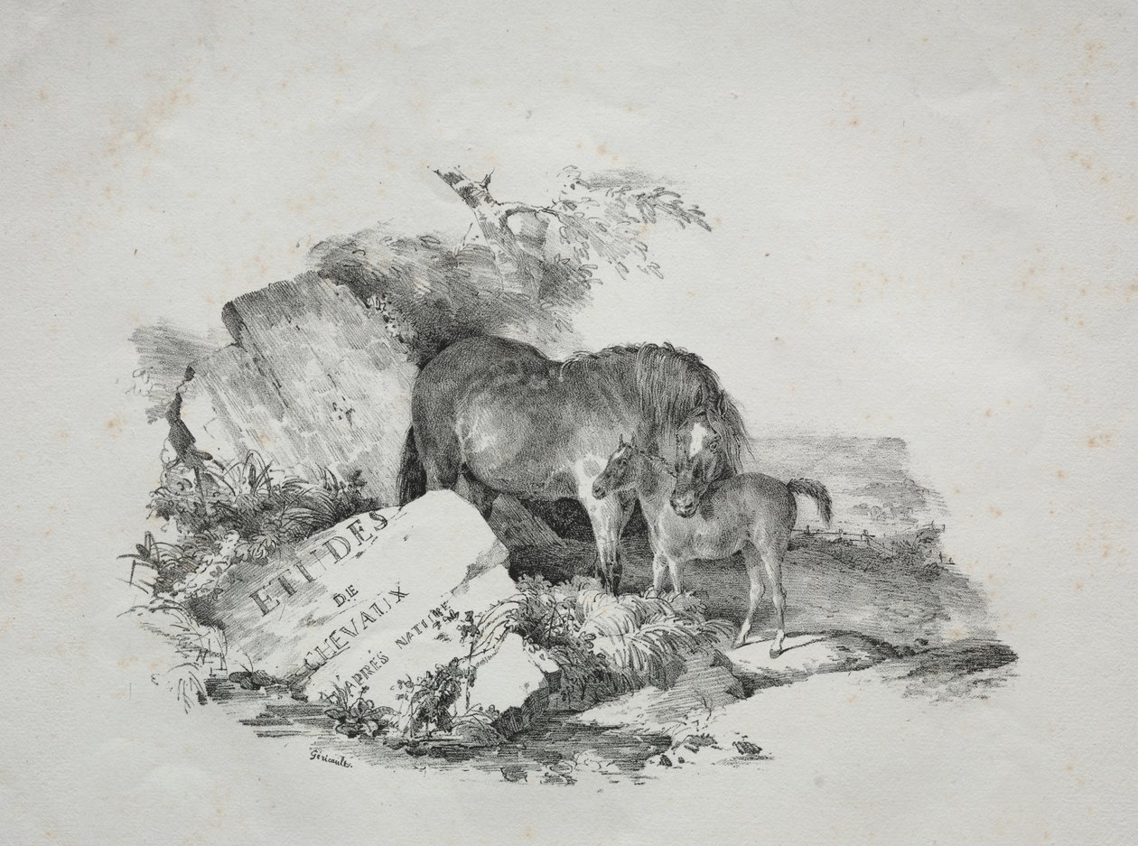 Kısrak ve Tayı by Theodore Gericault
