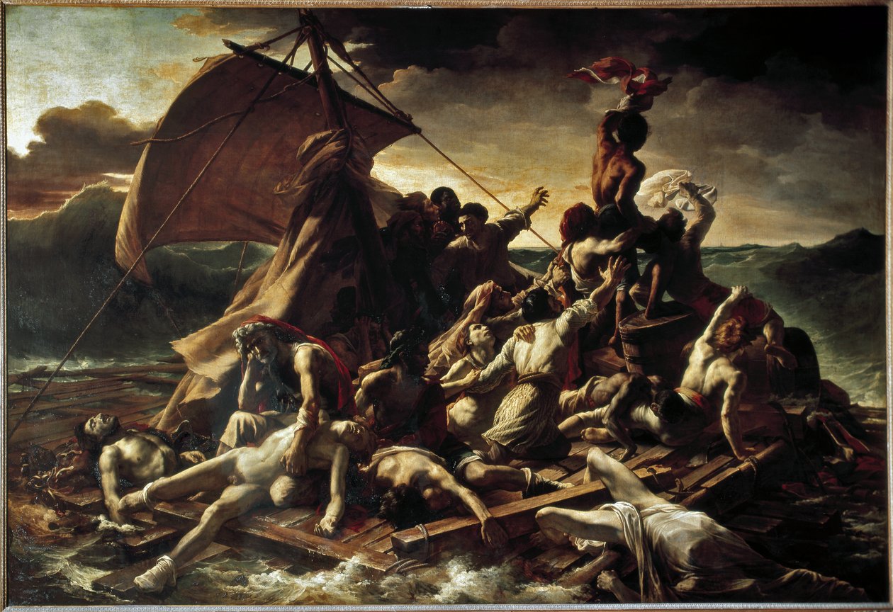 Medusa'nın Salı - tuval üzerine yağlıboya by Theodore Gericault