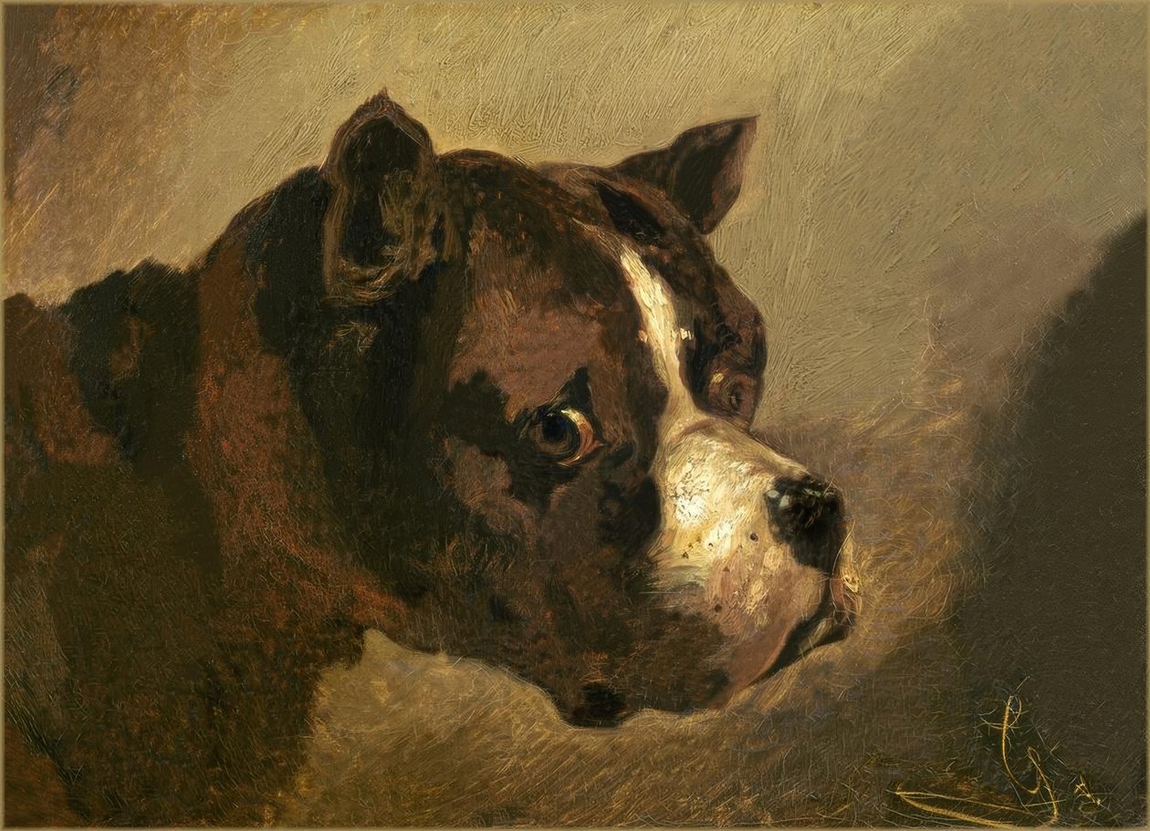 Bulldog kafa by Theodore Gericault