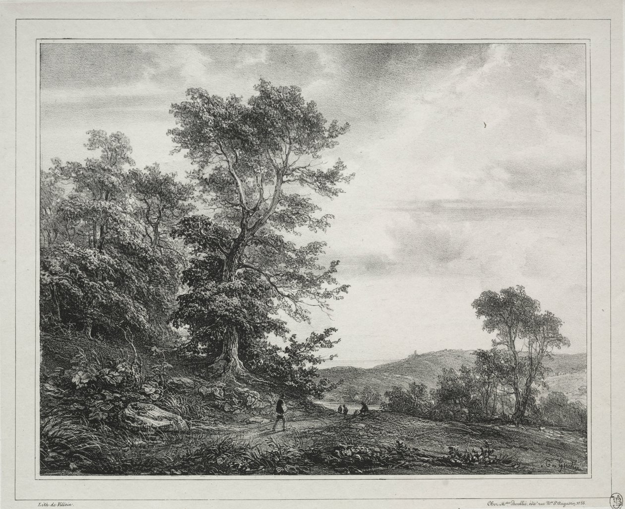 Figürlü Manzara by Theodore Gudin