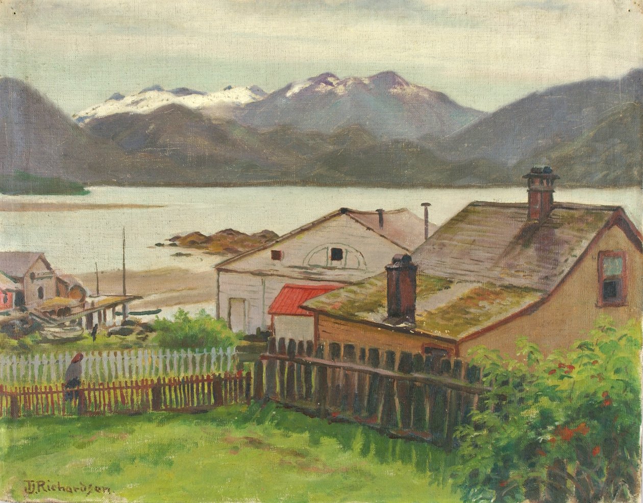 Eski Mahallede, Sitka, 1900. by Theodore J. Richardson