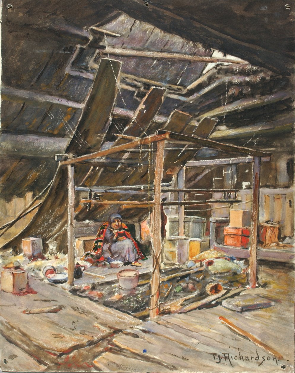 Yerli İç, ca. 1880-1914. by Theodore J. Richardson
