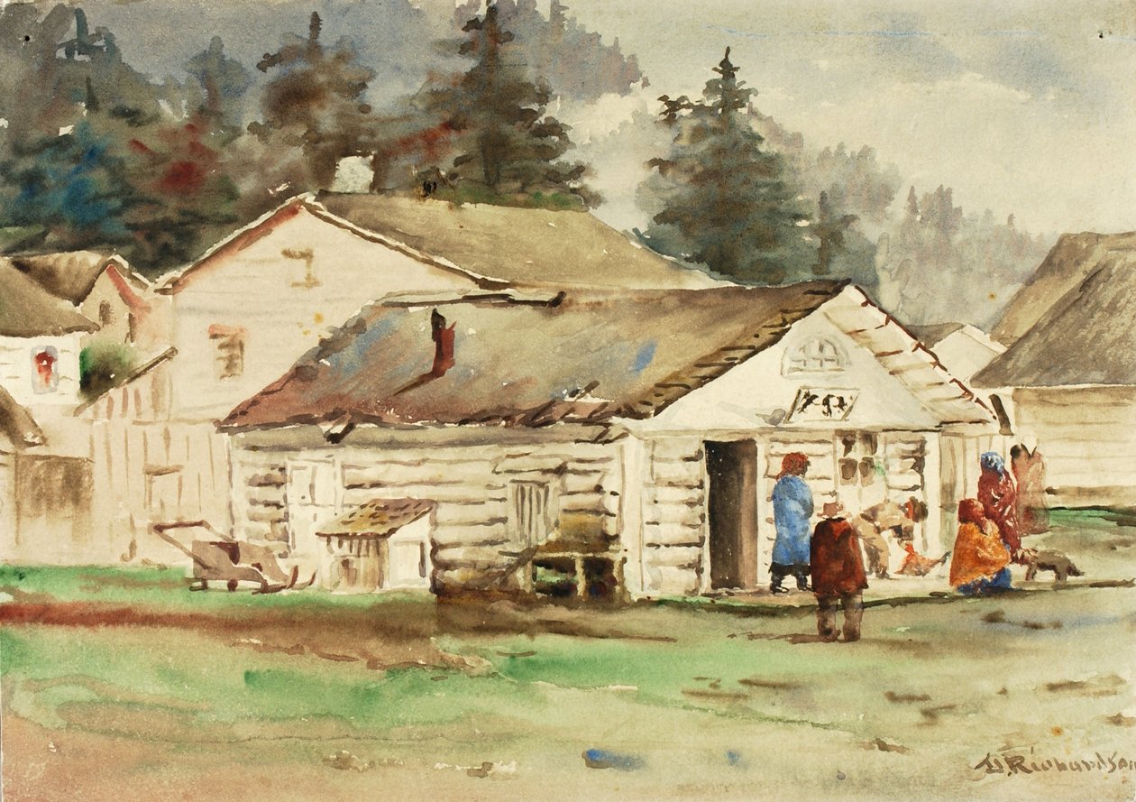 Üç Karga Pazarı, Sitka, 1889. by Theodore J. Richardson