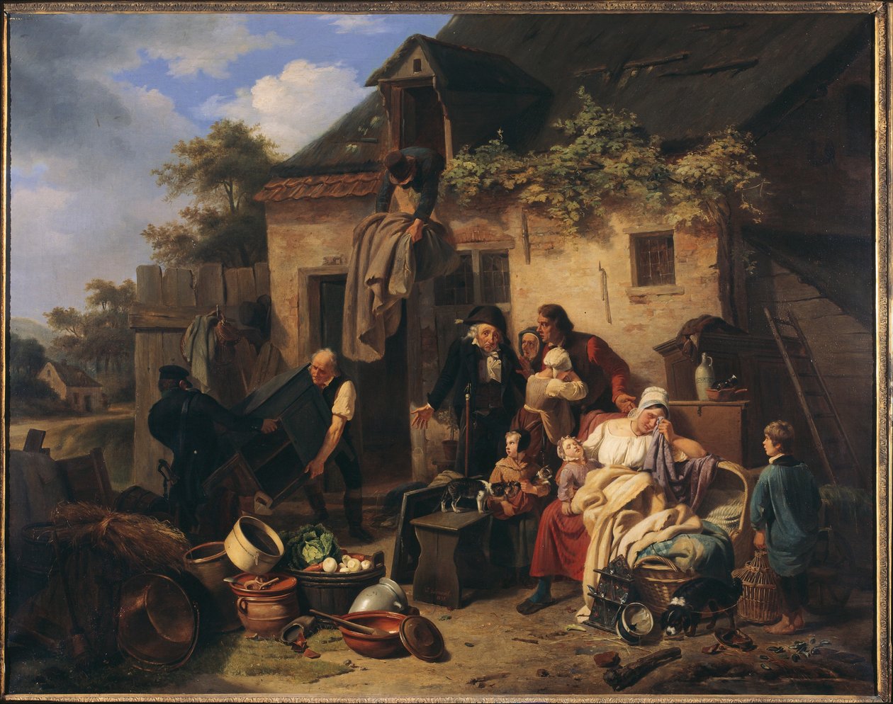 Hacizli Malların Müzayedesi by Theodore Joseph Louis Geirnaert