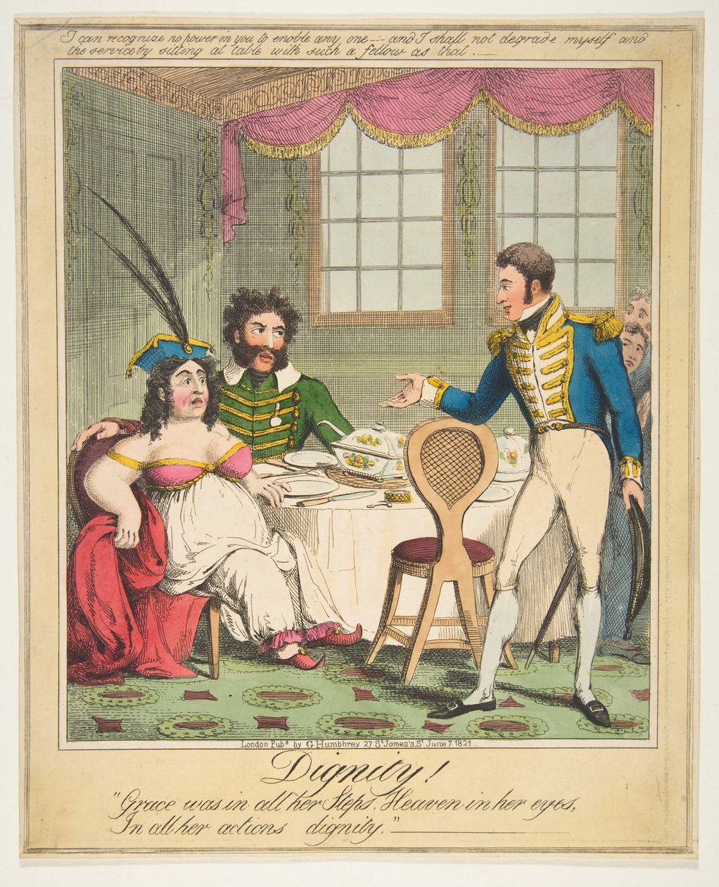 İtibar! - Grace tüm Adımlarındaydı. Gözlerinde cennet, Bütün eylemlerinde..., 21 Haziran 1821. by Theodore Lane
