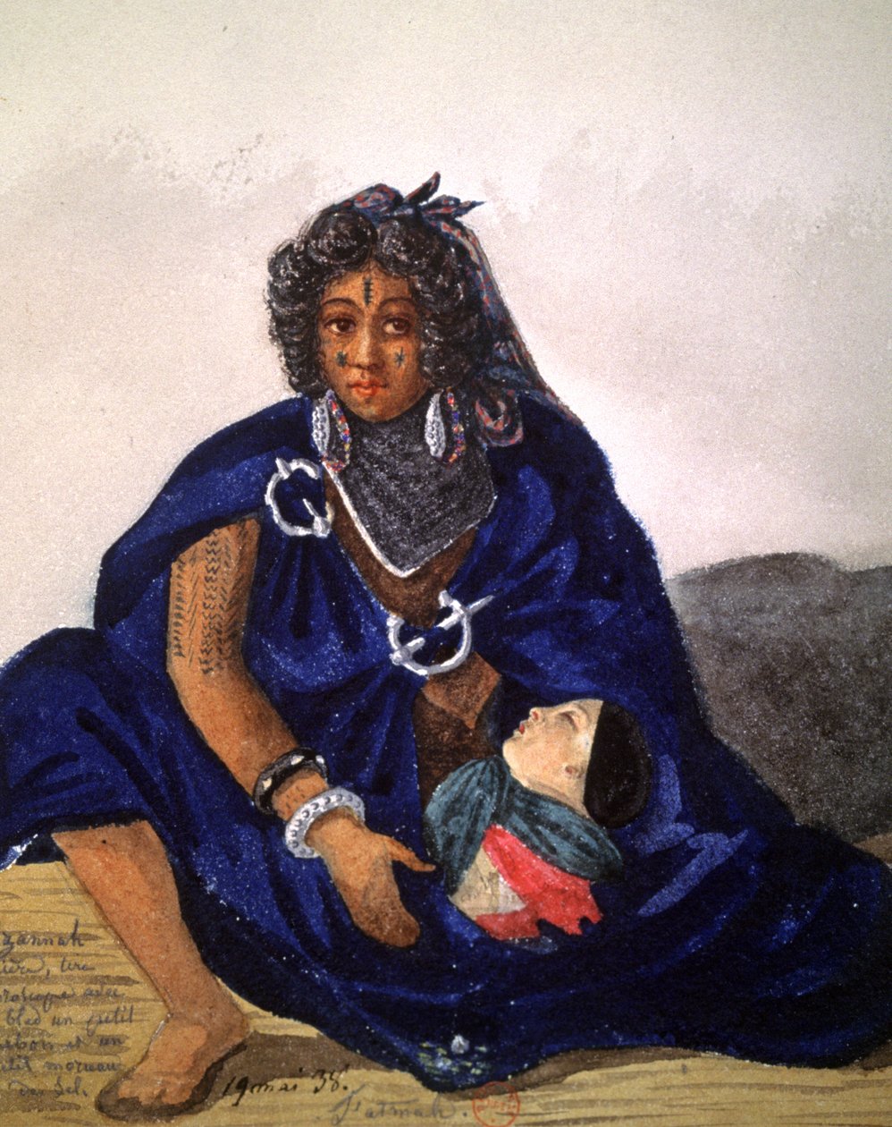 Bled Cadısı küçük bir çocuğun yıldız falını çıkarıyor by Theodore Leblanc
