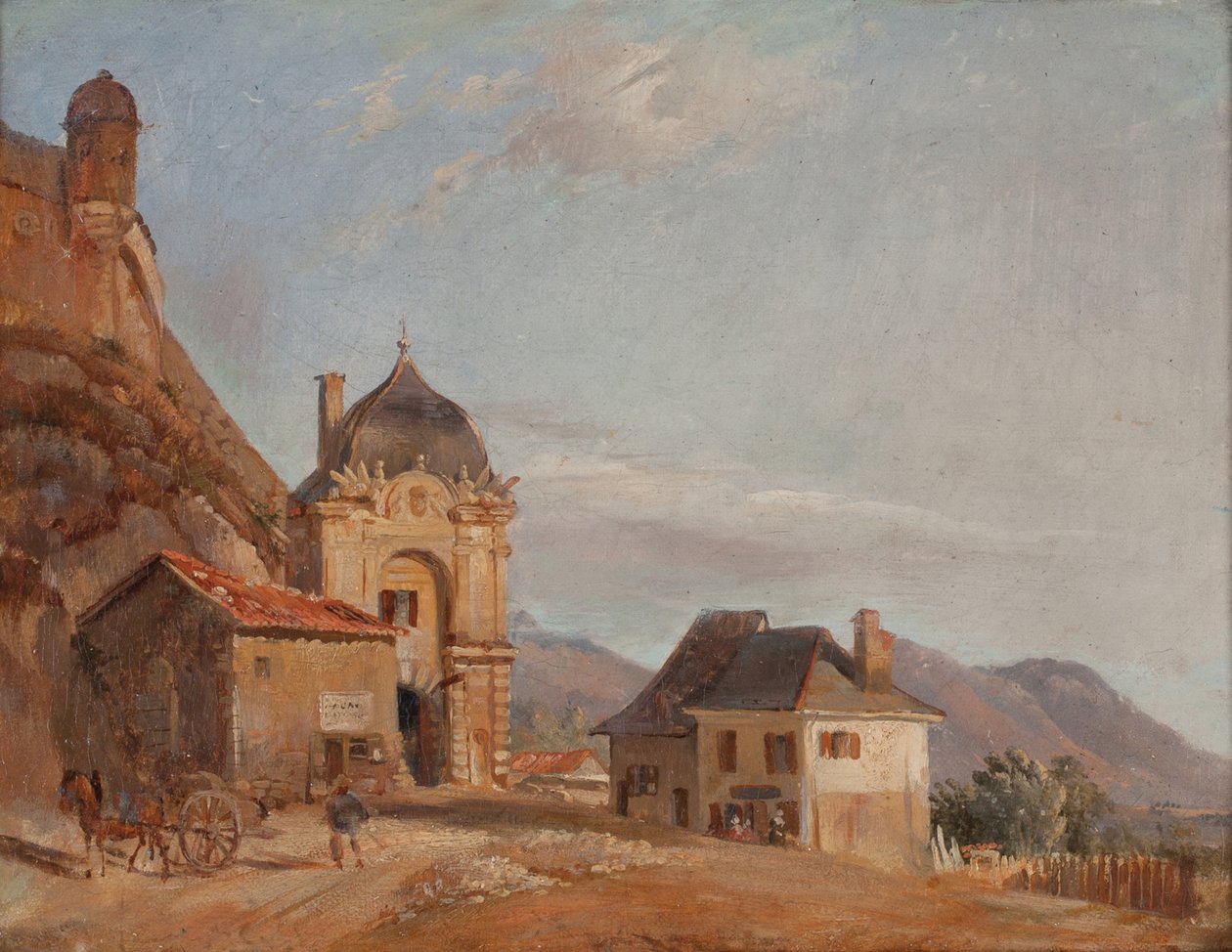 Grenoble, Fransa'ya açılan kapı (Tuval üzerine yağlıboya) by Theodore Ravanat