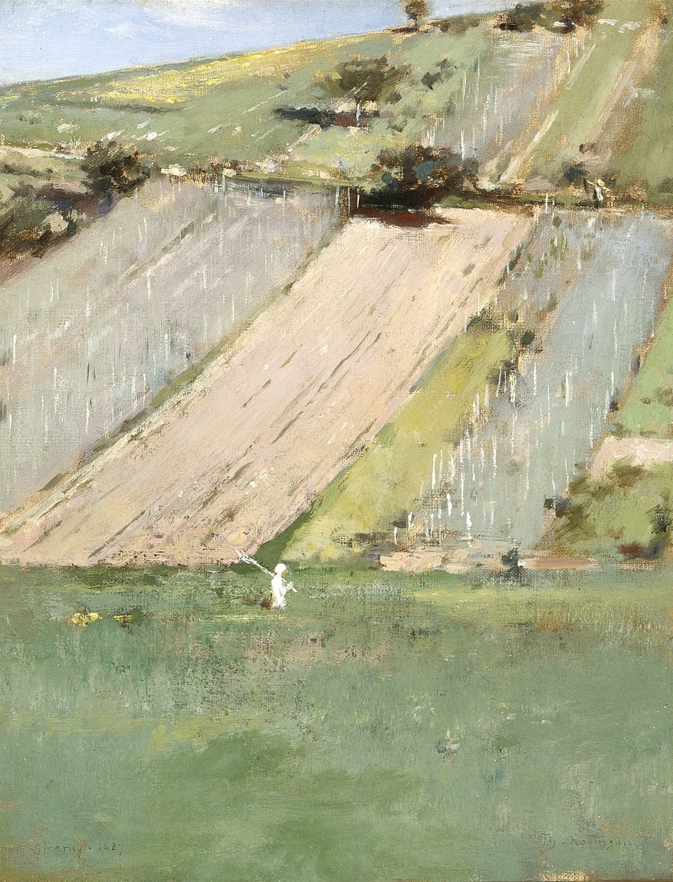 Bir Yamaç, Giverny, 1887 by Theodore Robinson