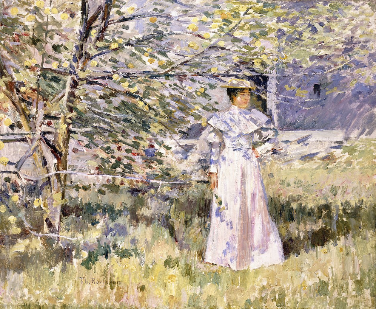 Bir Normandiya Bahçesi, Ekim, by Theodore Robinson