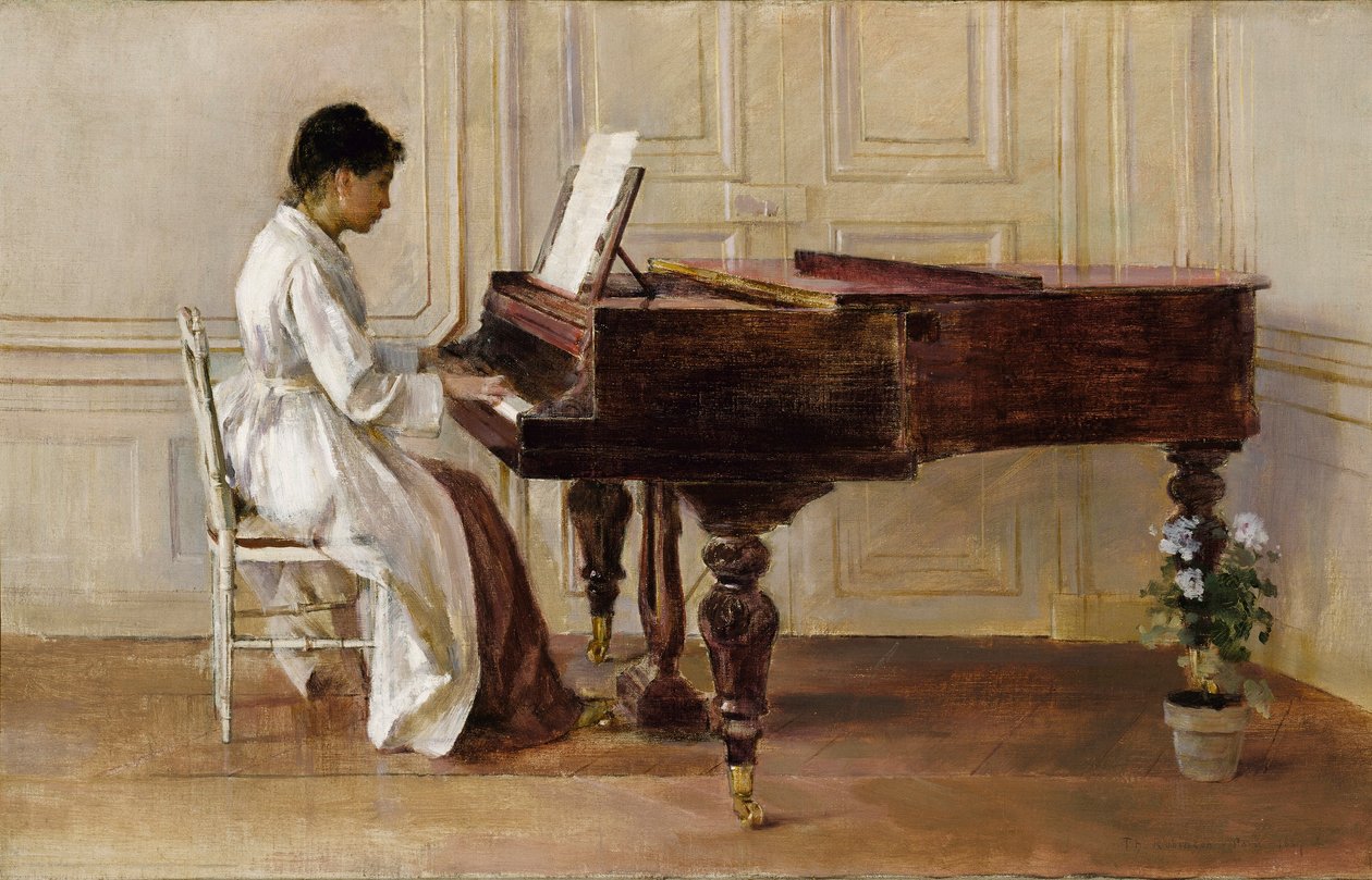 Piyanonun Başında by Theodore Robinson