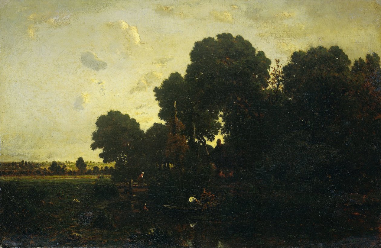 alacakaranlık by Theodore Rousseau