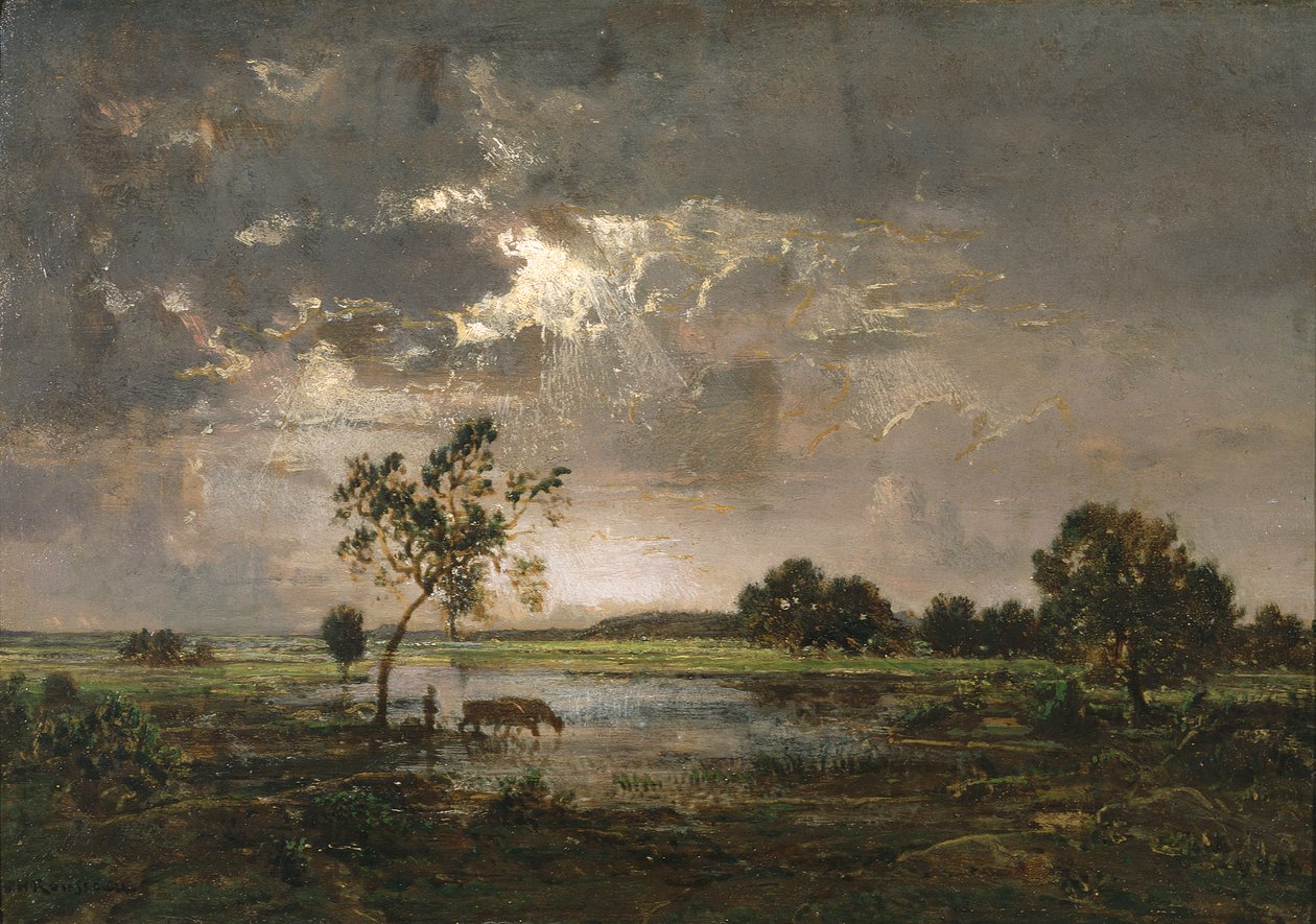 Manzara by Theodore Rousseau