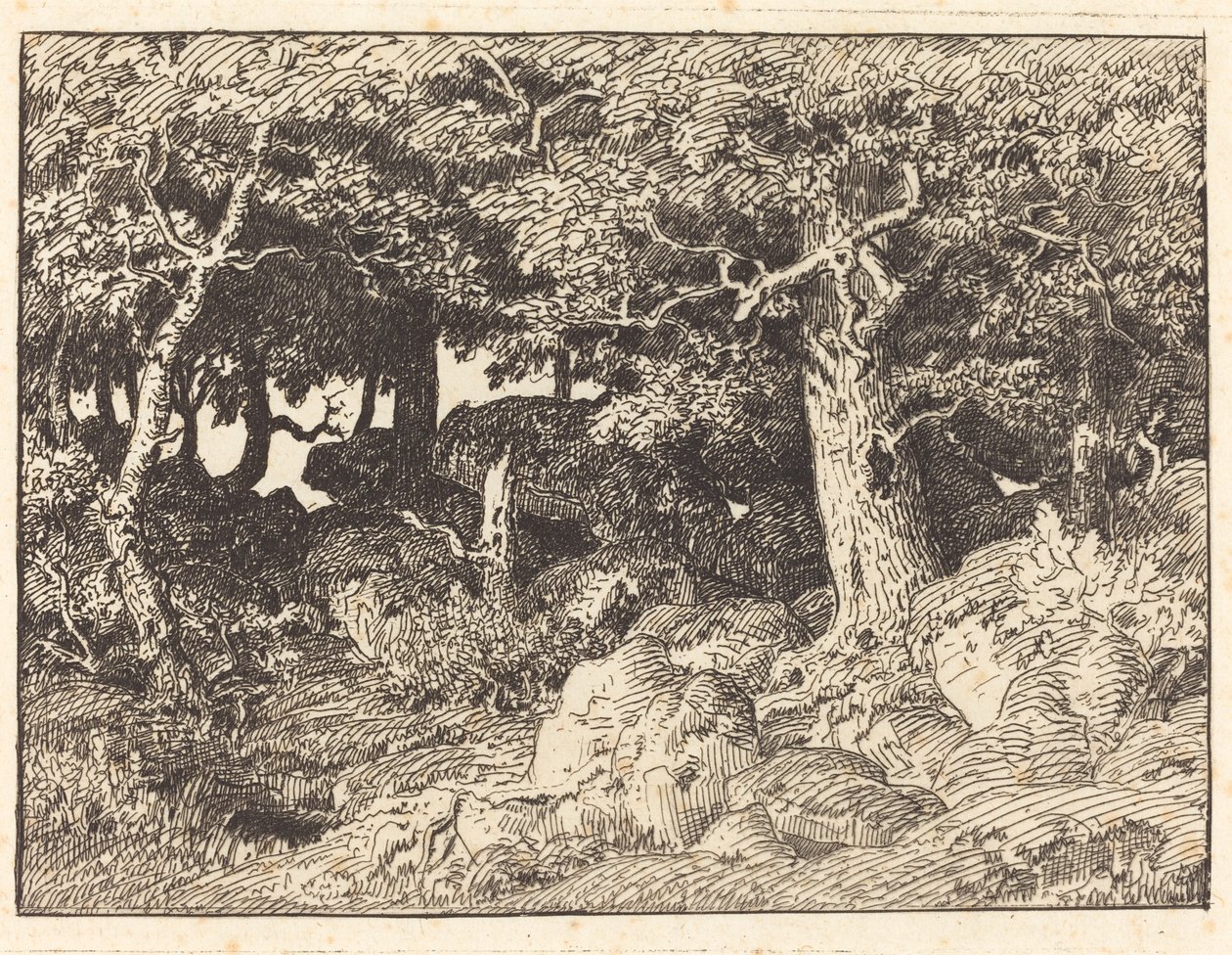 Kaya Meşeleri by Theodore Rousseau